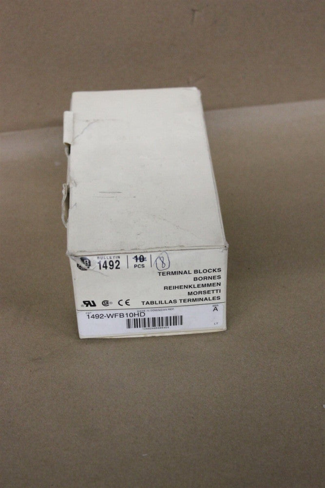 LOT OF 8 NEW ALLEN BRADLEY TERMINAL BLOCKS 1492-WFB10HD