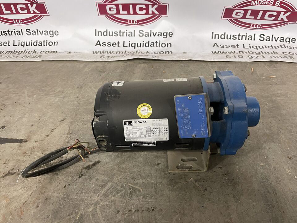 SCOT 3002K682W Steel Centrifugal Pump 1.25x1x5 1HP 3500 rpm