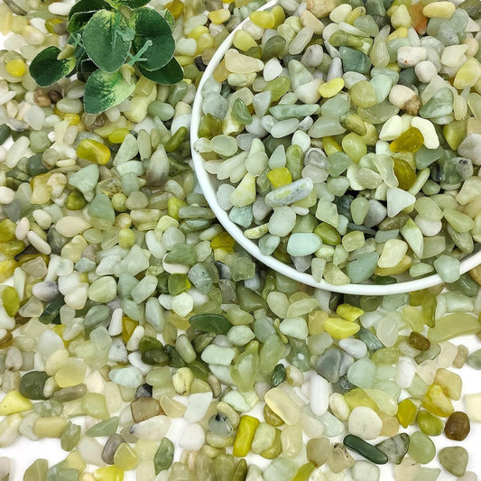 2LB Succulent Jade Pebbles for Indoor Plants 3/8 Inch Natural Decorative Poli...