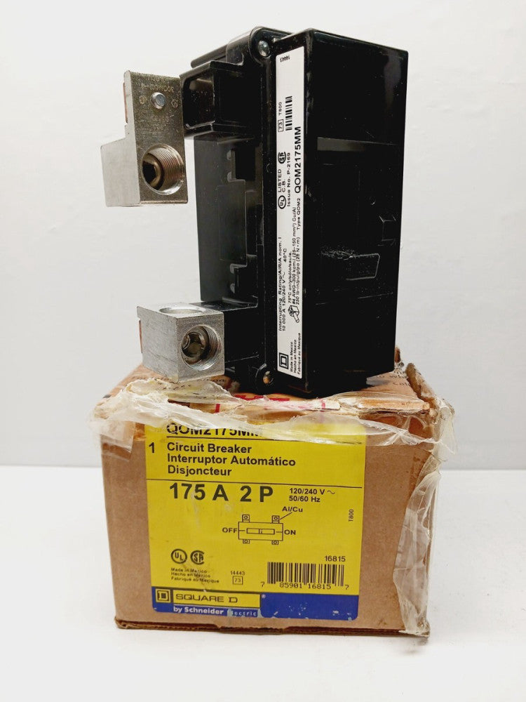 NEW SQUARE D QOM2175MM 175 AMP CIRCUITBRERAKER 2 POLE 120/240 VAC