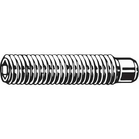 Zoro Select M07820.160.0050 Set Screw,St,M16 X 2Mm,Dog,50Mm,Pk25