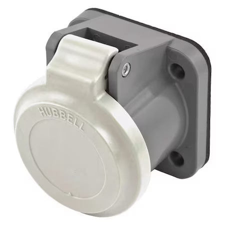 Hubbell Wiring Device-Kellems Hblncw Single Pole Connector,Non-Met Cover,Whit
