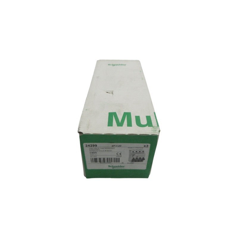 SCHNEIDER ELECTRIC C60N 24299 4P-C20 400V 20A (PKG OF 3) NSFS