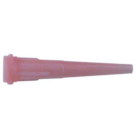 Zoro Select 5Fvg2 Dispensing Tip, Taper Tip, Polyethylene, Pink, 50 Pk