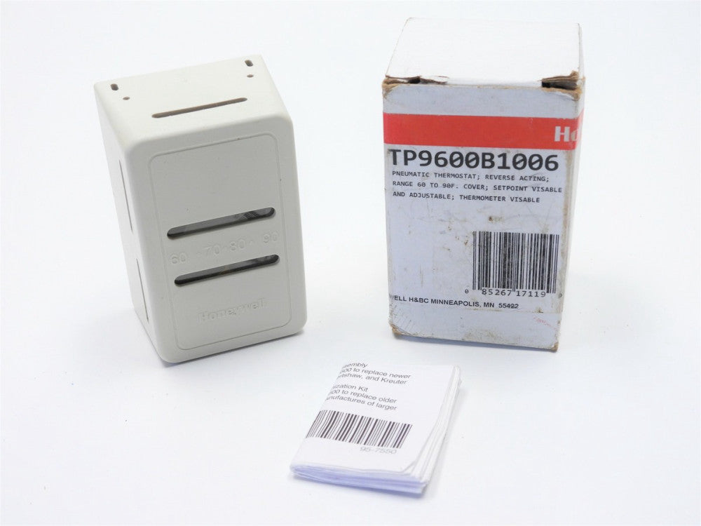 Honeywell TP9600B1006 Two Pipe Single Temp R.a. Pneumatic Thermostat W/s W/set