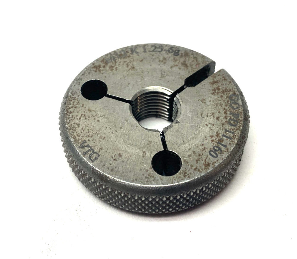 Vermont Gage 362128510 Thr. Ring Gage M12x1.25-6G GO PD 11.160