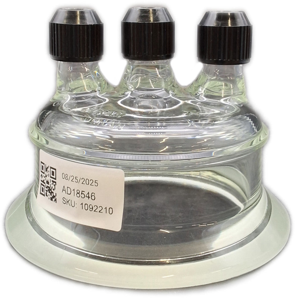 Duran 100mm 3-Neck Reaction Vessel Head Lid 