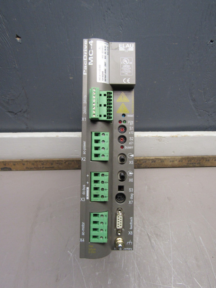 ELAU PACDRIVE MC-4/11/03/400 13130245 SW:00.16.32 SERVO CONTROLLER XLNT USED !