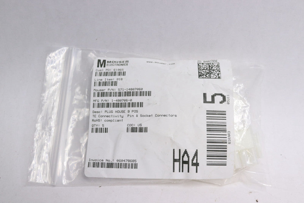 (5-Pk) TE Connectivity 9-Way Sealed Splash Proof Electrical Wiring Multi Connect