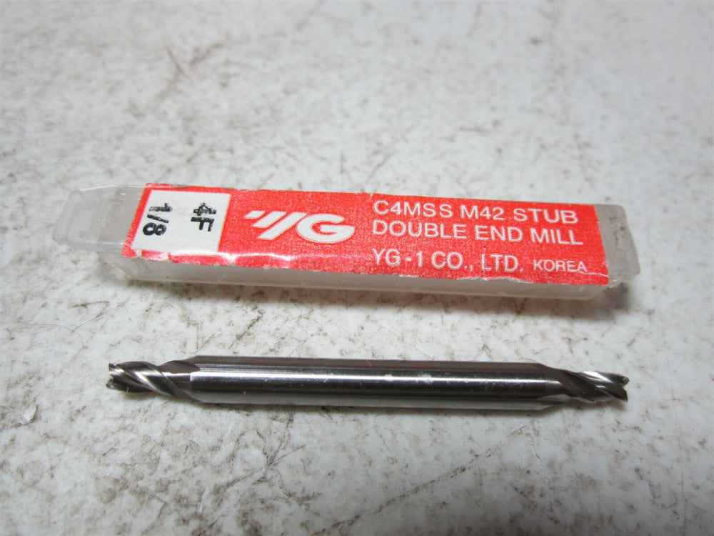 YG-1 1/8 Diameter C4MSS M42 Stub 4 Flute Double End Square End Mill