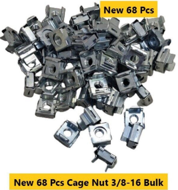 68-Pcs New Bulk Cage Nut 3/8-16 Panel Rack Mount