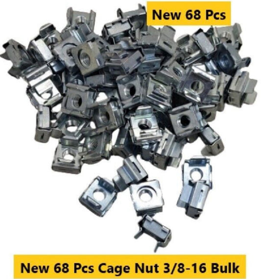 68-Pcs New Bulk Cage Nut 3/8-16 Panel Rack Mount