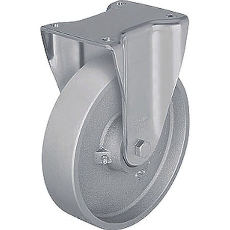 Zoro Select Bh-G 100K-3 Plate Caster,Rigid,Metal,5 1/2"H