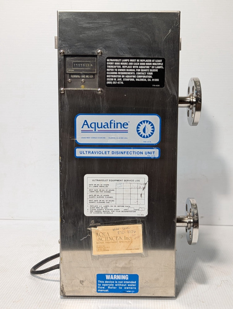 Aquafine SL-10A Ultraviolet Disinfection Unit
