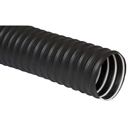 Flexaust Co Dfdt100025 Ducting Hose,25 Ft L,Black