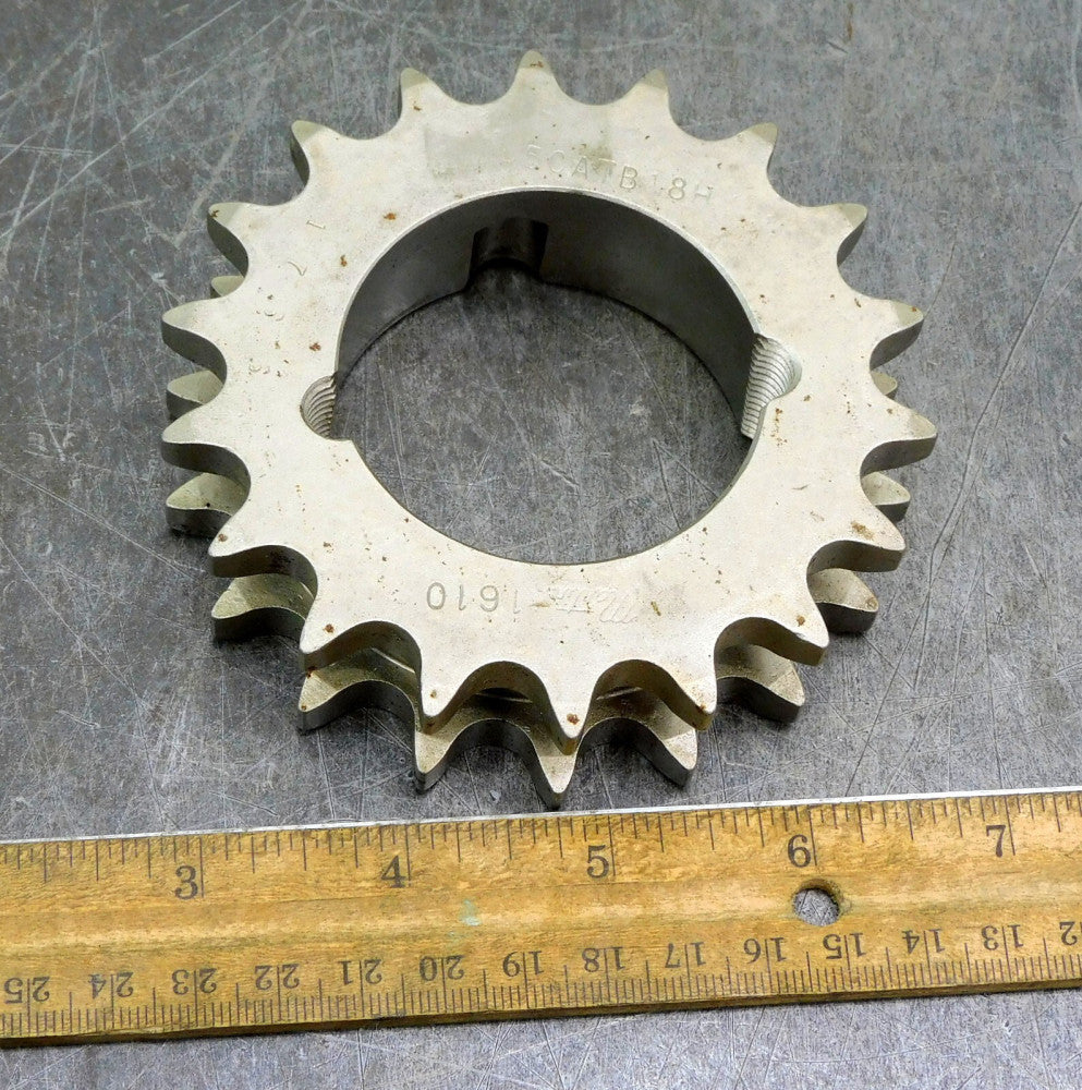 Martin D50ATB18H Double Roller Chain Sprocket #50 18 Teeth 2-1/8" Bore