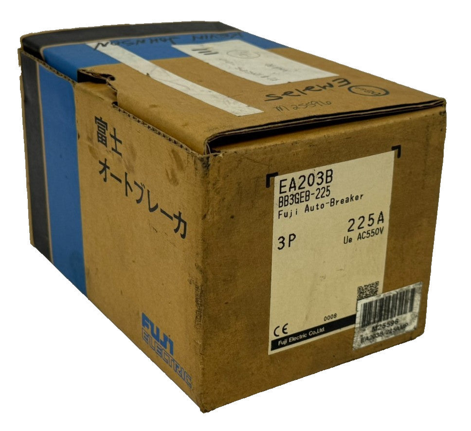 NEW FUJI ELECTRIC EA203B-BB3GEB-225A AUTO-BREAKER 3P 225A EA203B