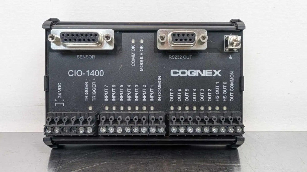 Cognex CIO-1400 In-Sight 1400 I/O Expansion Module 800-9012-2R Rev B 24VDC 750mA
