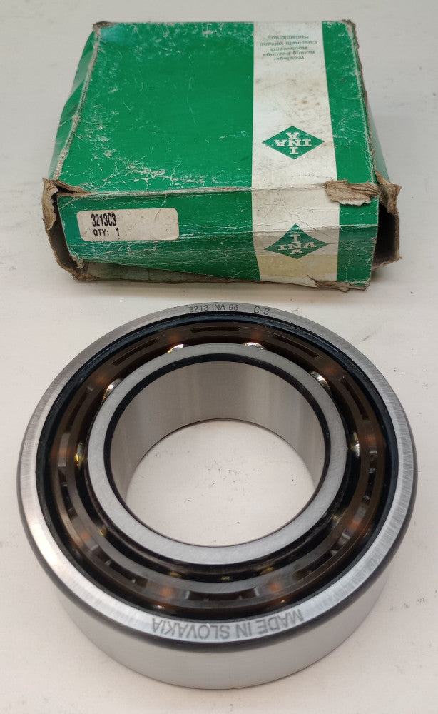 INA 3213C3 Angular Contact Ball Bearing 65 X 120 X 1.500in Double Row 3213-C3