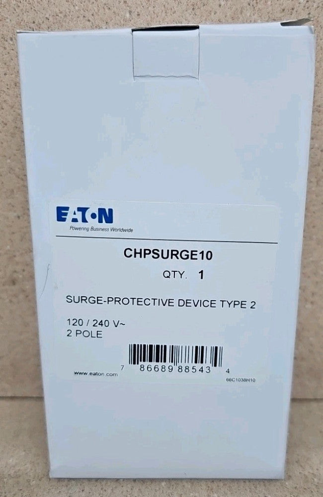NEW CHPSURGE10 Plug-On 240VACV 2 pole circuit breaker 10kAIC Surge Protector