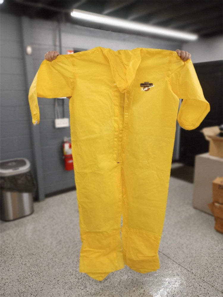 Lakeland PE Coated Max1 Suit Hooded, Boots Boot Flaps (Case of 6) C70165 3XL NOS
