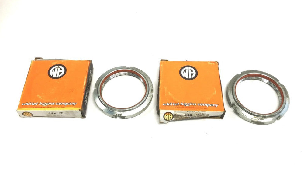 Whittet-Higgins Zinc Coated Bearing Lock Nut BMH15 [Lot of 2] NOS
