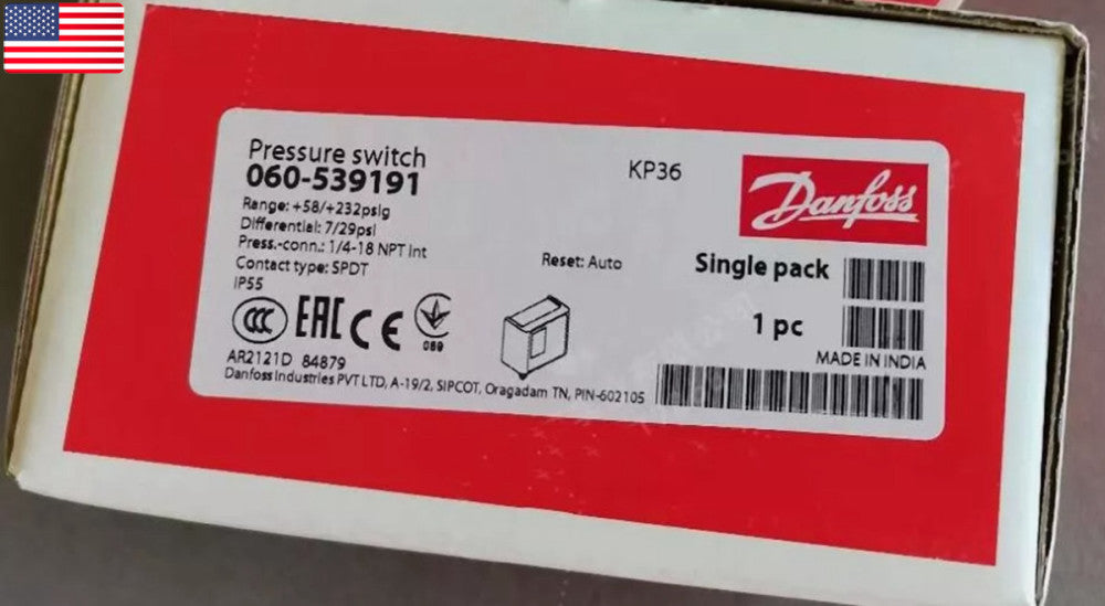 One Brand New Danfoss KP36 060-539191 Pressure switch - US Stock