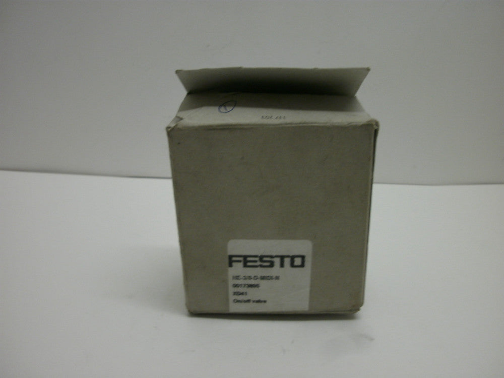 FESTO HE-3/8-D-MIDI-N (173895)ON/OF VALVE XD41 230 PSI P1 MAX 16 BAR 1,6 MPa NIB
