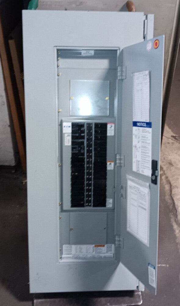 EATON PRL1A 100 AMP MAIN LUG PANELBOARD 30 CIRCUIT 208Y/120 VAC 3Ø 4W