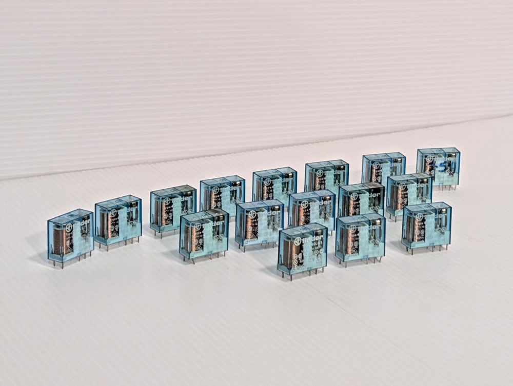 Lot of 16: Finder 40.61 General Purpose Relays, 16A, 24VDC, 250VAC