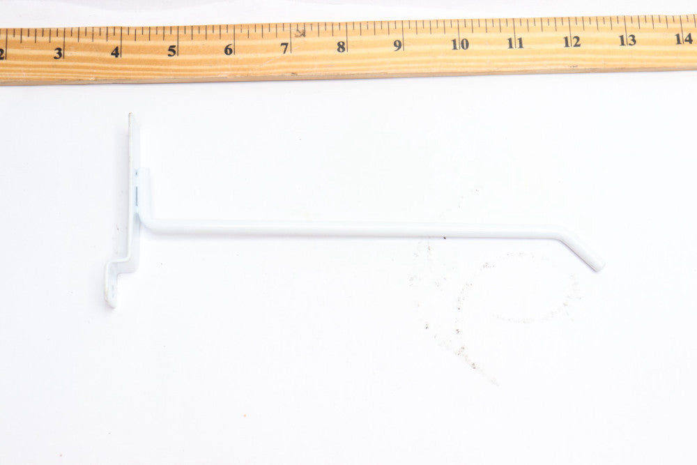 Peg Hook for Slatwall White 8 x 3-1/4"