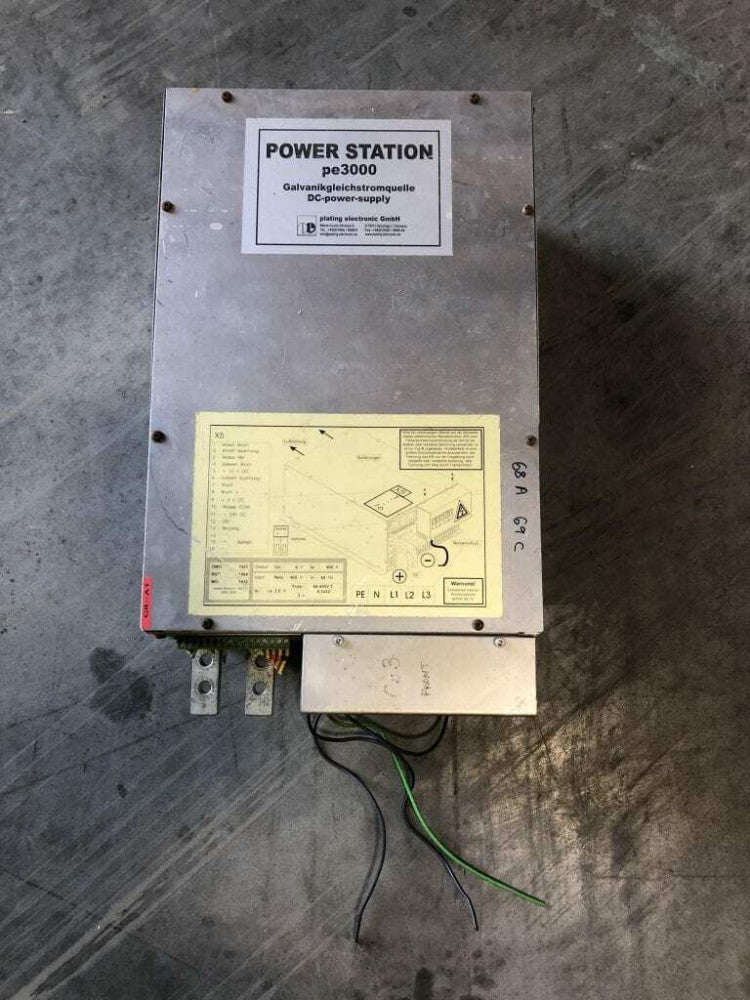 Plating Electronic PowerStation PE3000-4 DC Power Supply 6V 400A out/480V in 3PH
