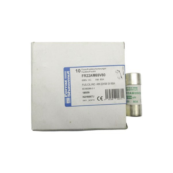 FERRAZ SHAWMUT FR22AM69V80 690VAC 80A (PKG OF 10) NSMP