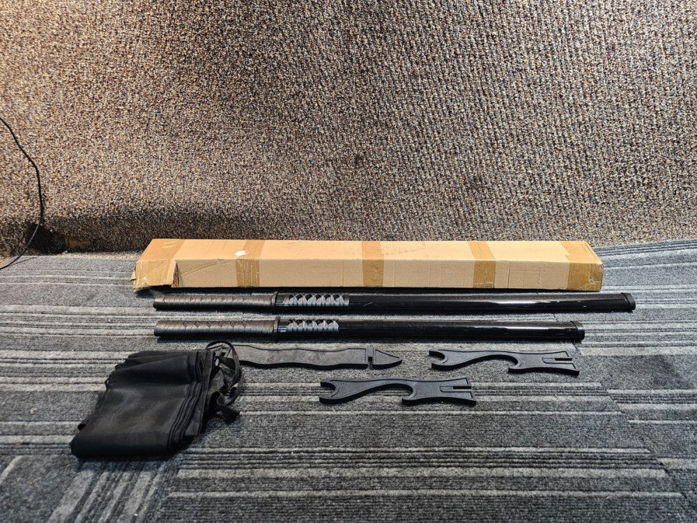 Katana Sword Polypropylene Training Samurai Sword 2-Piece with Display Stand