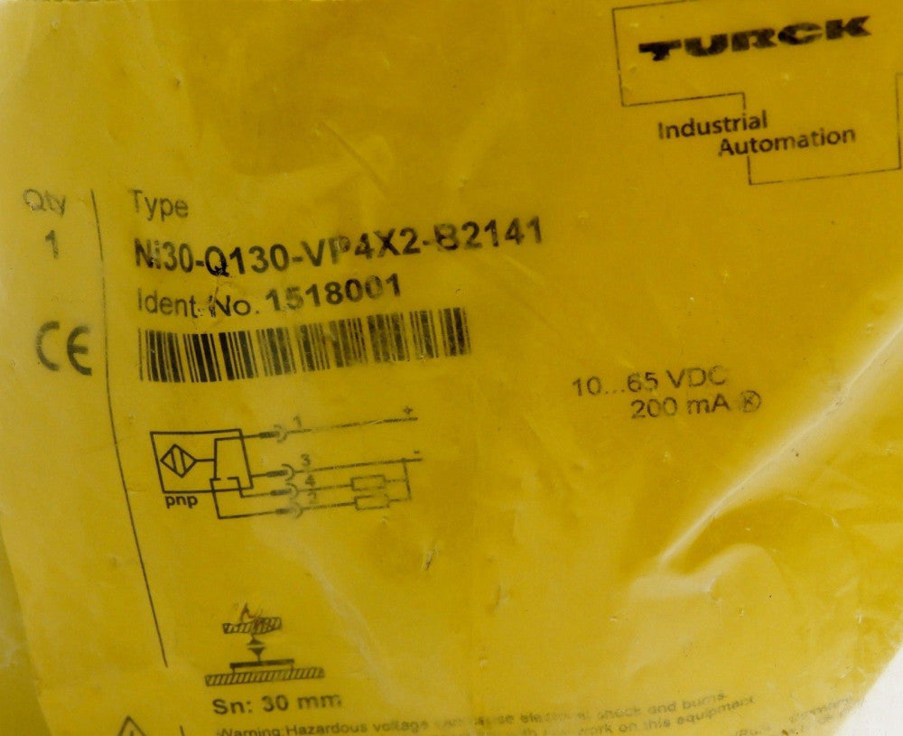 Turck Ni30-Q130-VP4X2-B2141 Inductive Proximity Sensor FAST FREE SHIPPING New