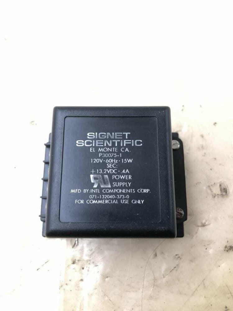 Signet Scientific P30075-1 Power Supply | 120V AC to 13.2V DC | 15W Output