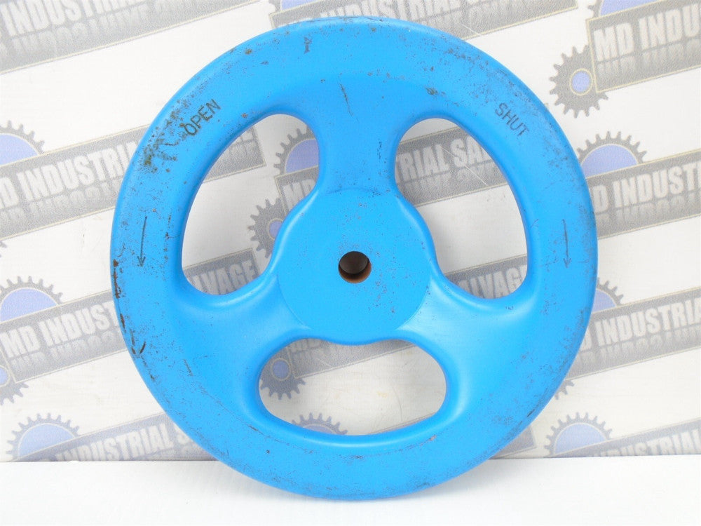 HAND WHEEL - Pressed Steel - 8-13/16" DIA. x 2''(H) - 5/8" DIA. SHAFT- (NEW)