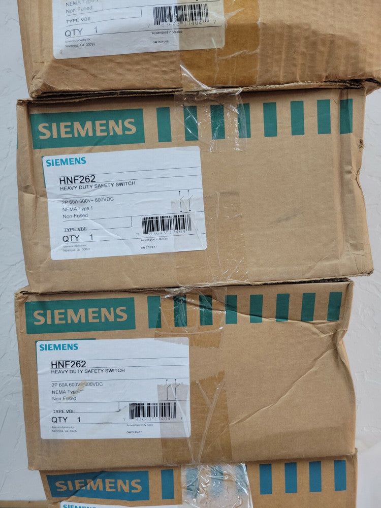 1 NEW  SIEMENS  HNF262 2 POLE 60 AMP 600V T NF  HEAVY DUTY SAFETY SWITCH