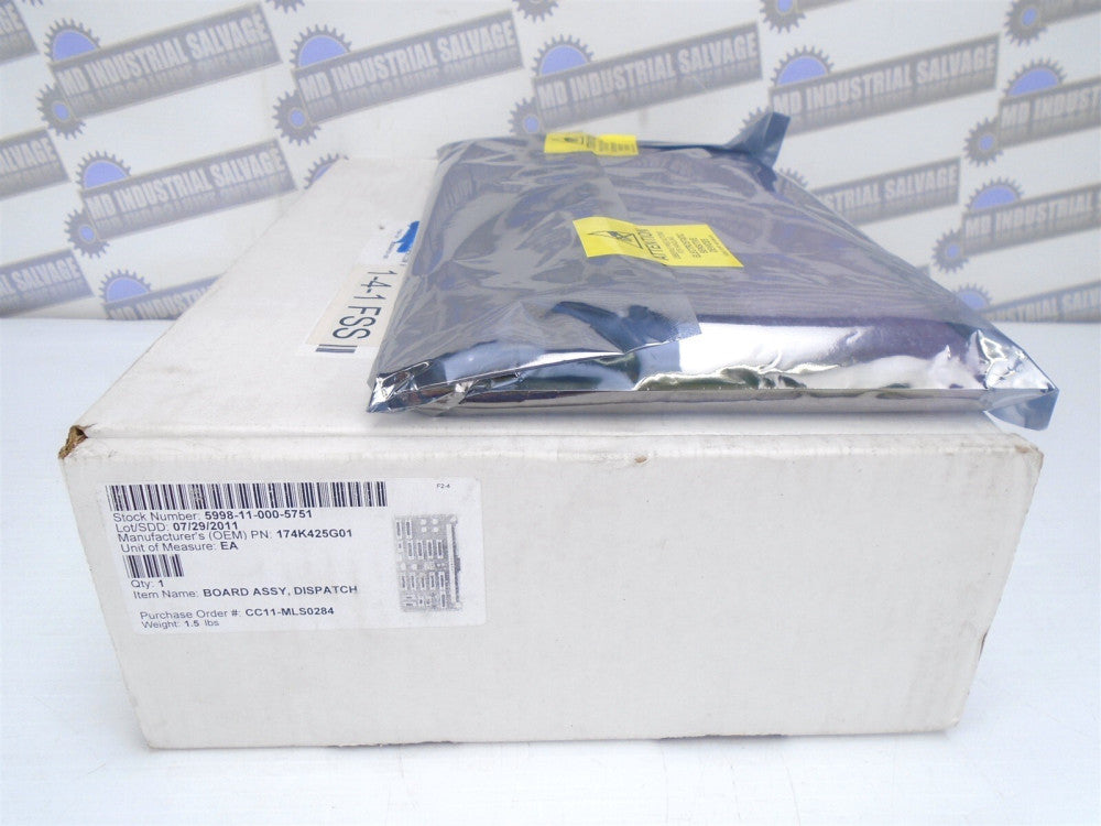 5998-11-000-5751 - 97942ASSY - DISPATCH BOARD - 174K425G01 - (NEW in BOX)