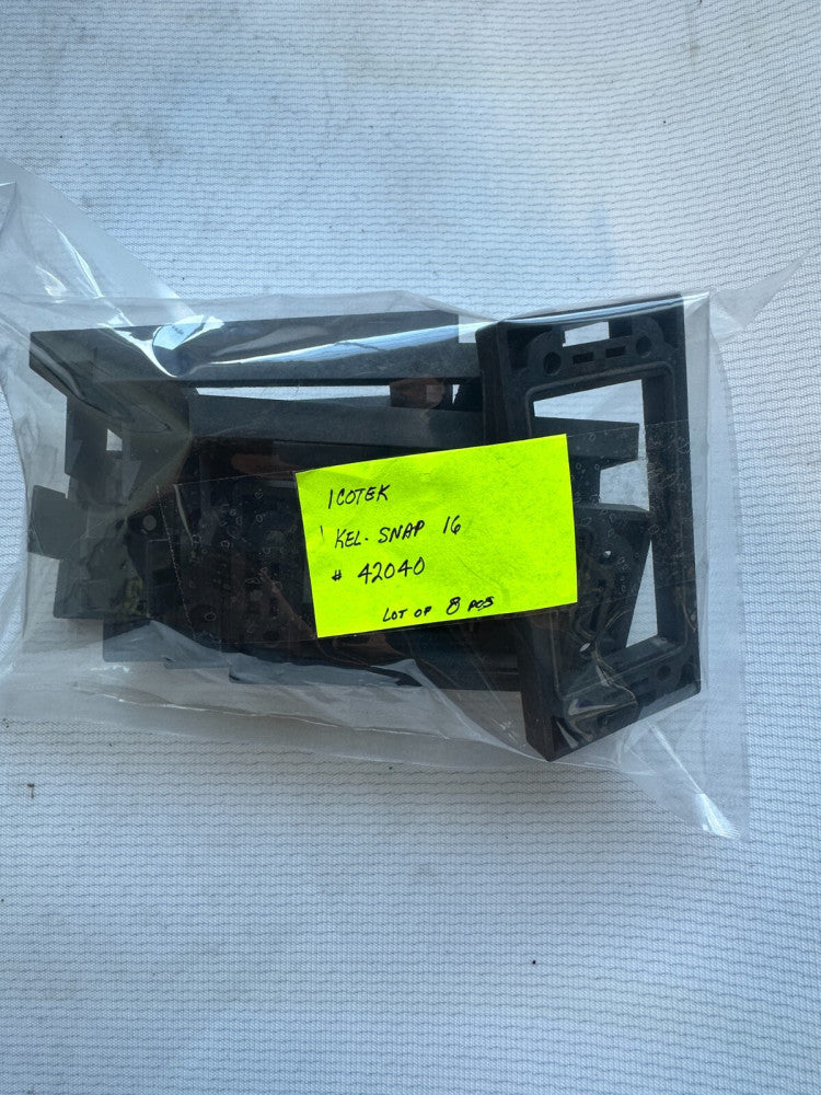 ICotek Kel-Snap 16 #42040 Metal Black (Lot of 8pcs) New Fast Ship