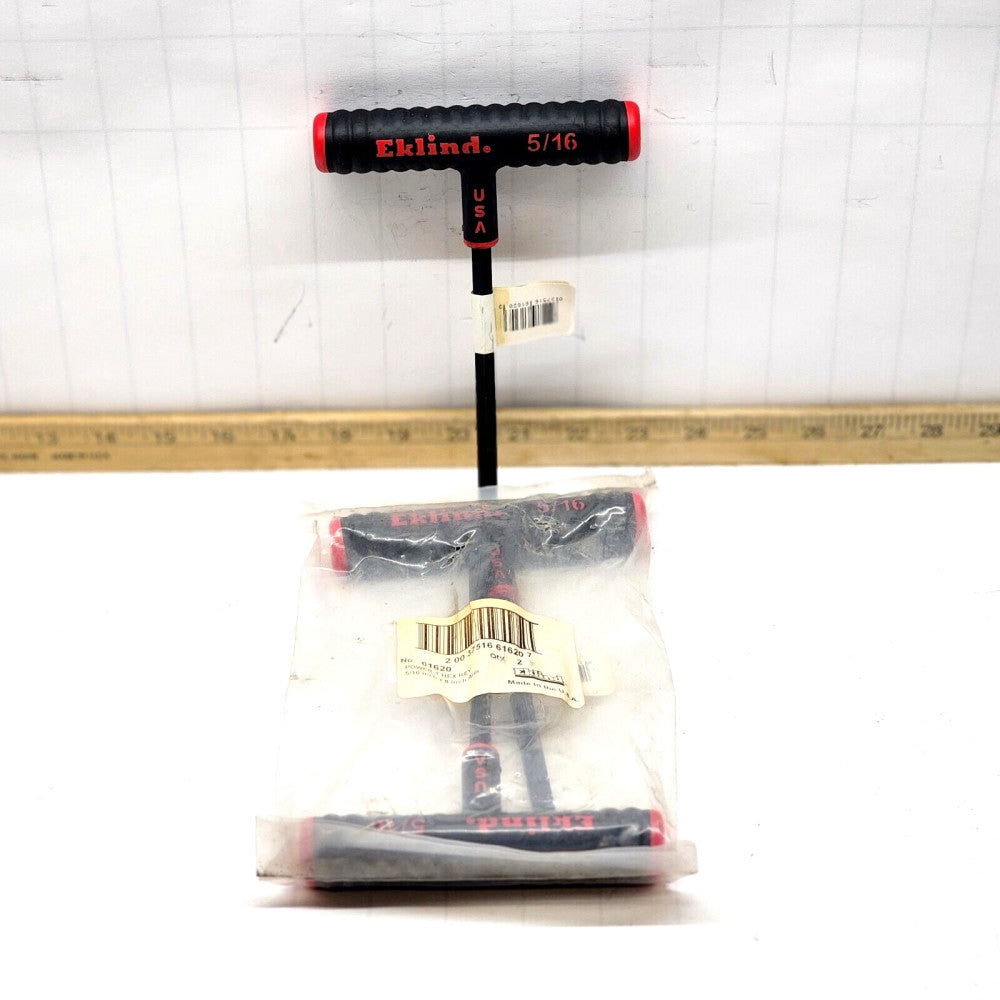 LOT OF 2 NEW ELKLIND 61620 POWER-T HEX KEY 5/16" X 6" ARM