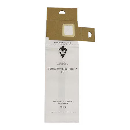 Tough Guy 3Zjk9 Vacuum Bag, 2-Ply, Paper Bag, 5 Pk