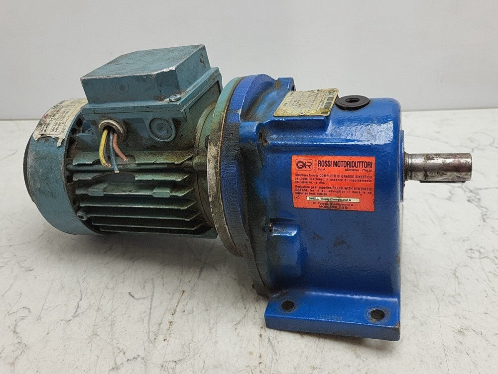 ABB MU63B11-4 MK129054-S Ac Motor w/ Rossi MR-31-40PC1A Gear Reducer 44,7