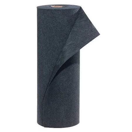Pig Mat280 Sorbent Pad, 19 Gal, 3 Ft X 150 Ft, Universal, Black, Polypropylene