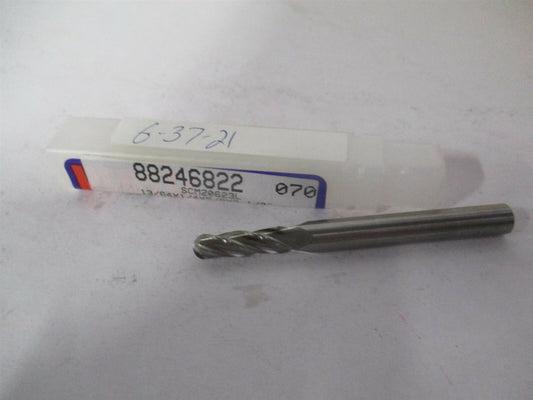 (E5250013) 13/64" x 5/8" x 1/4" x 2-1/2" OAL 4 Flute Solid Carbide Ball End Mill
