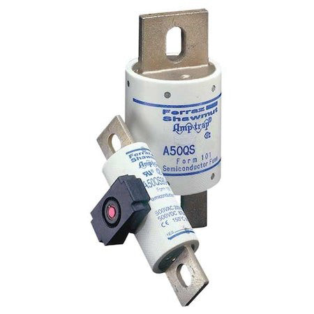Mersen A50qs600-4 Semiconductor Fuse, A50qs Series, 600A, Fast-Acting, 500V Ac,