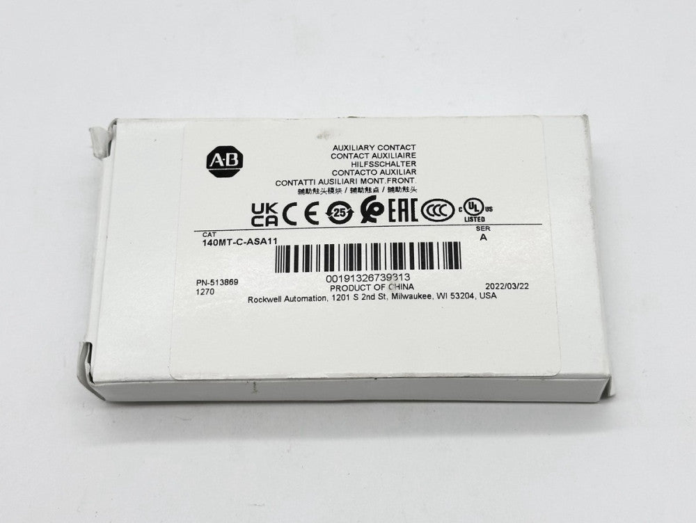 Allen-Bradley 140MT-C-ASA11 SER.A Auxiliary Contact Block 