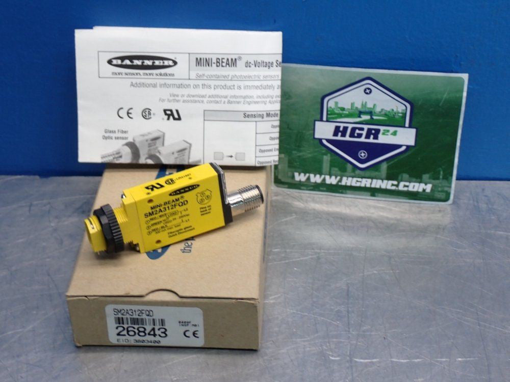BANNER SM2A312FQD MINI-BEAM FIBER OPTIC AMPLIFIER  04220430390