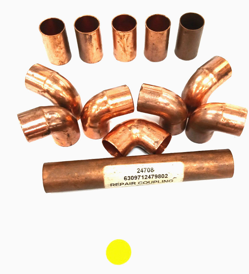 NIBCO COPPER FITTINGS / COUPLINGS (LOT OF 13) SIZES IN DESCRIPTION