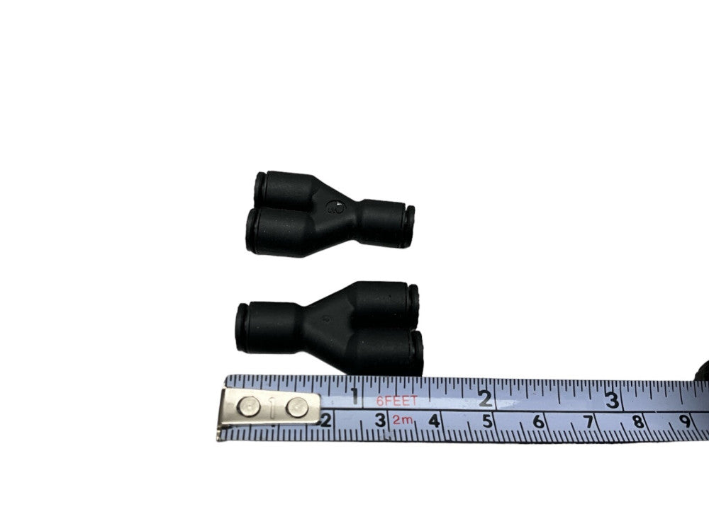LEGRIS UNION “Y” FITTINGS, TUBE DIAMETER: 1/4" (LOT OF 2 PCS)